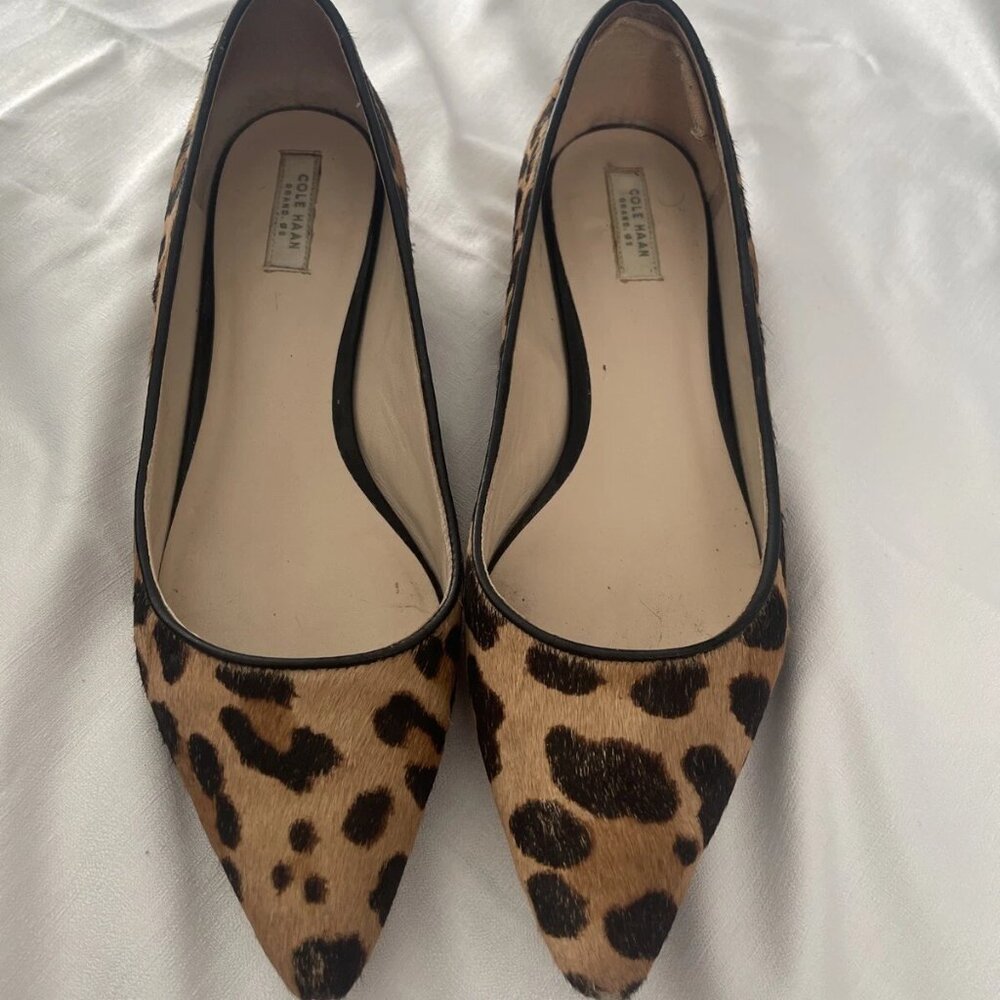 Cole Haan Vesta Skimmer  7 B Ocelot / Leopard print flats